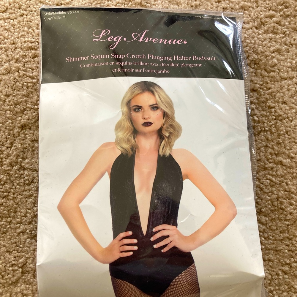 Leg Avenue black sequin bodysuit